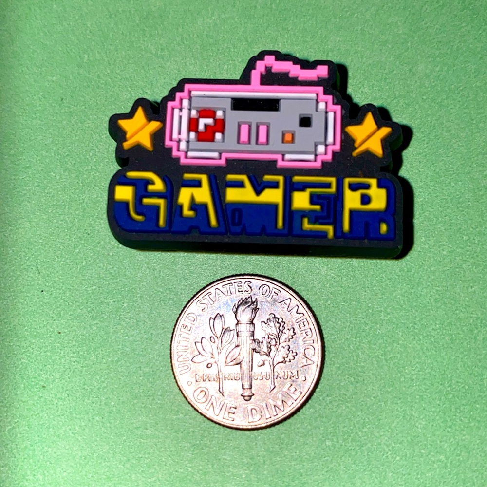 (10 for $15) Gamer Player w/a Controller Crocs Shoe Charms